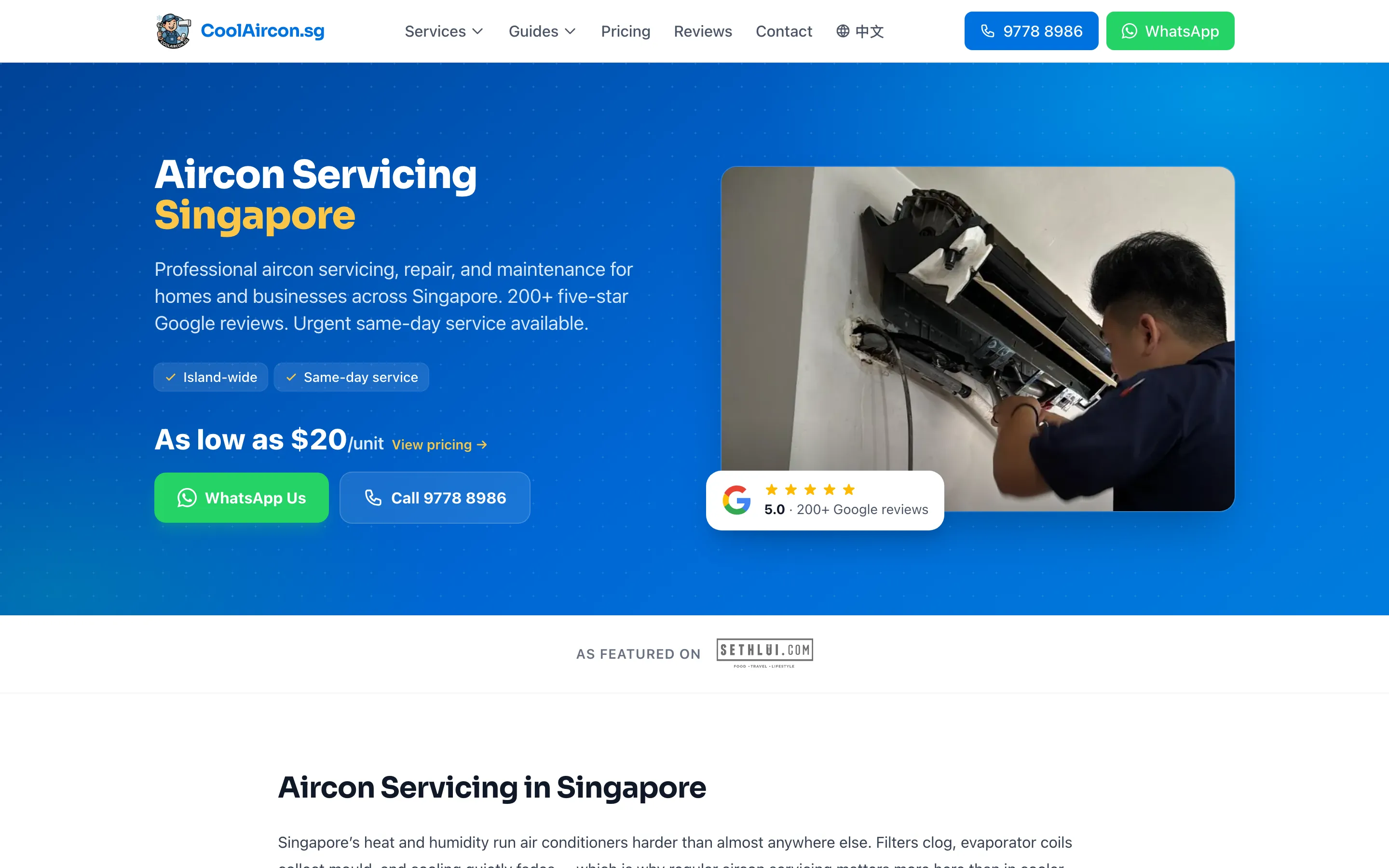 coolaircon.sg — built by pixel
